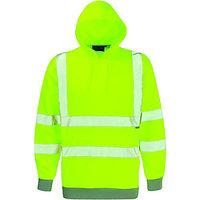 Dickies High Visibility Hooded Sweatshirt Yellow Large