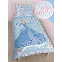 Disney Princess Cinderella Single Duvet Cover and Pillowcase Set