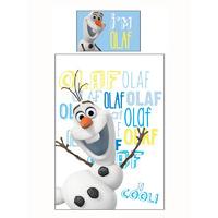 Disney Frozen Olaf Single Panel Duvet Cover and Pillowcase Set