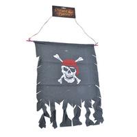 Distressed Fabric Pirate Banner