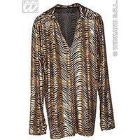 Disco Fever Shirt XL Gold/silver Costume Extra Large For 70s Travolta Night