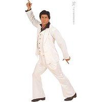 disco fever suit white costume large for 70s travolta night fever them ...