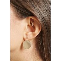 Disk Drop Earring Studs