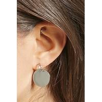 Disk Drop Earring Studs