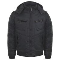 dissident wolfman padded blue jacket