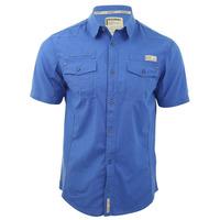 dissident vantage blue cotton shirt