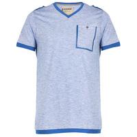 Dissident Zoo4 Cotton V Neck t-shirt in Olympian Blue