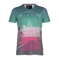 Dissident Arizona green crew neck graphic t-shirt