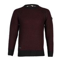 Dissident Jago raglan textured jumper in red