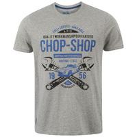 Dissident Chop Shop light grey t-shirt