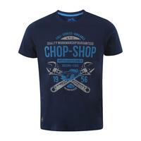 Dissident Chop Shop blue t-shirt