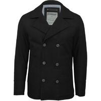 Dissident wool rich Baughman black double-breasted jacket