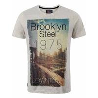 Dissident Brooklyn Steel T-Shirt in Oatgrey Marl