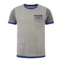 Dissident ZOO5 Crew Neck cotton T-Shirt in Lt Grey Marl