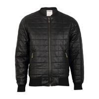 Dissident Arbutus quilted leather look jacket