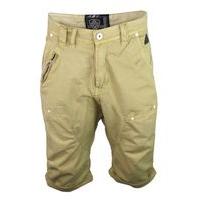 Dissident Spin cotton cargo shorts in stone