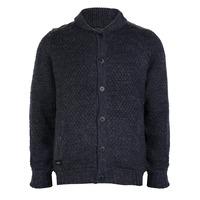 dissident zaine wool blend cardigan in dark denim