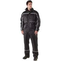 dickies dickies dartmouth waterproof coverall in black medium