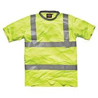 Dickies Dickies - Yellow Hi-Vis T-Shirt (Small)