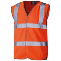 Dickies Dickies Orange Hi Vis Highway Safety Waistcoat - Small