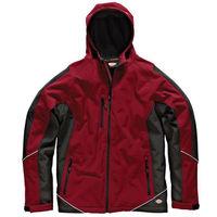 Dickies Dickies JW7010 Two Tone Softshell Jacket (Red/Black) - 3XL