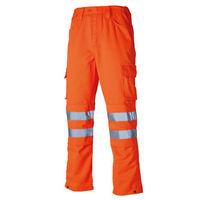 Dickies Dickies Hi Vis GO/RT Polycotton Safety Trousers - Small Regular