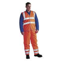 dickies dickies orange hi vis highway safety waistcoat medium