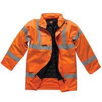 Dickies Dickies SA22045 Hi-Vis Motorway Safety Jacket (Orange) - Large