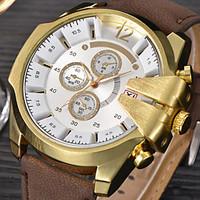 digital big mens brand leather hours male military army reloj hombre r ...