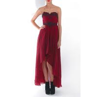 dip hem bodice dress