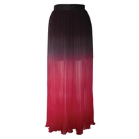 Dip Dye Pleated Maxi Skirt