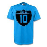 Diego Forlan Uruguay Crest Tee (sky Blue)