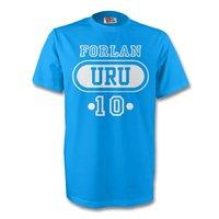 diego forlan uruguay uru t shirt sky blue