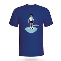 diego maradona argentina subbuteo tee navy