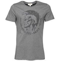 Diesel Mens T-Achel T-Shirt Dark Grey Melange