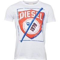 Diesel Mens T-Shielded T-Shirt White