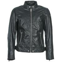 diesel l reed mens leather jacket in black