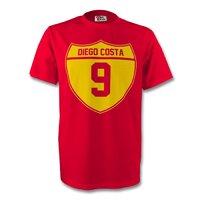 diego costa spain crest tee red kids