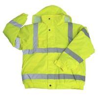 diall yellow waterproof hi vis lightweight jacket large