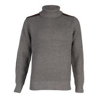 Dissident Hatton Polo Neck Sweater in grey