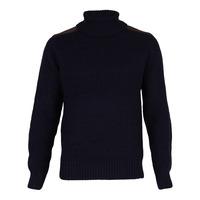 Dissident Hatton Polo Neck Sweater in navy