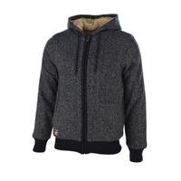 Dissident Peter Borg Lined Zip Up Hoodie in Navy