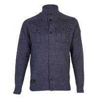 Dissident Steven military cardigan in blue jacket