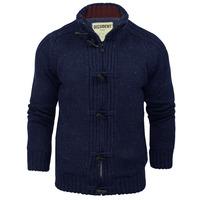 Dissident Sherpa-lined Chunky Knit navy Cardigan