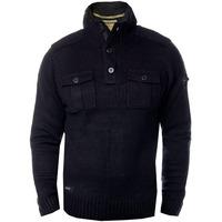 Dissident Navan Wool Blend Button Up Jumper in Black