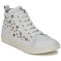 diesel var2 boyss childrens shoes high top trainers in white