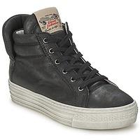 diesel japan girlss childrens shoes high top trainers in black