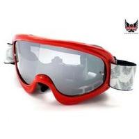 dirty dog viper mxdhsnow goggle red free tear offs