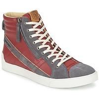 diesel d string plus mens shoes high top trainers in red