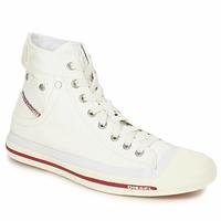 diesel exposure mens shoes high top trainers in white